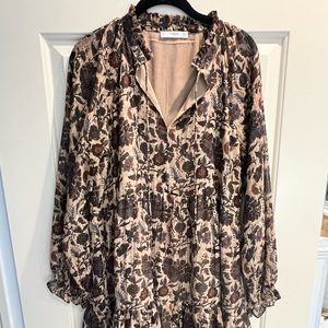 Mango Tiered mini dress